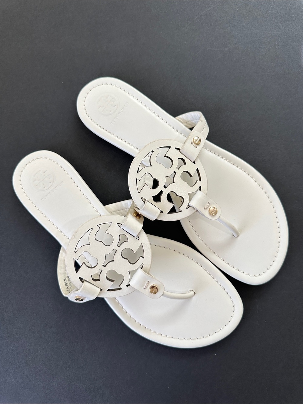 Tory Burch Miller Sandals White, 9.5